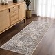 preview thumbnail 31 of 118, Hauteloom Manhattan Machine Washable Oriental Persian Medallion Vintage Distressed Area Rug 2'7" x 10' - Blue, Olive, Tan, Ivory, Beige, Orange, Mustard