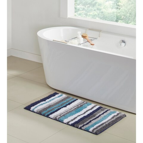 Better Trends Griffie Collection 100% Cotton Super Absorbent Bath with Latex TPR backing,