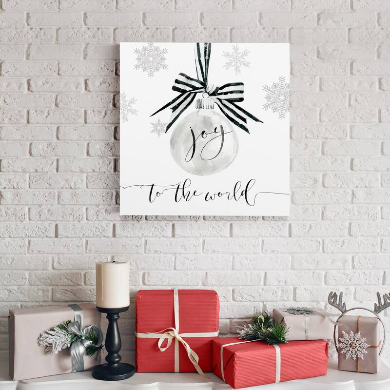 Joy Ornament-Premium Gallery Wrapped Canvas - Ready to Hang