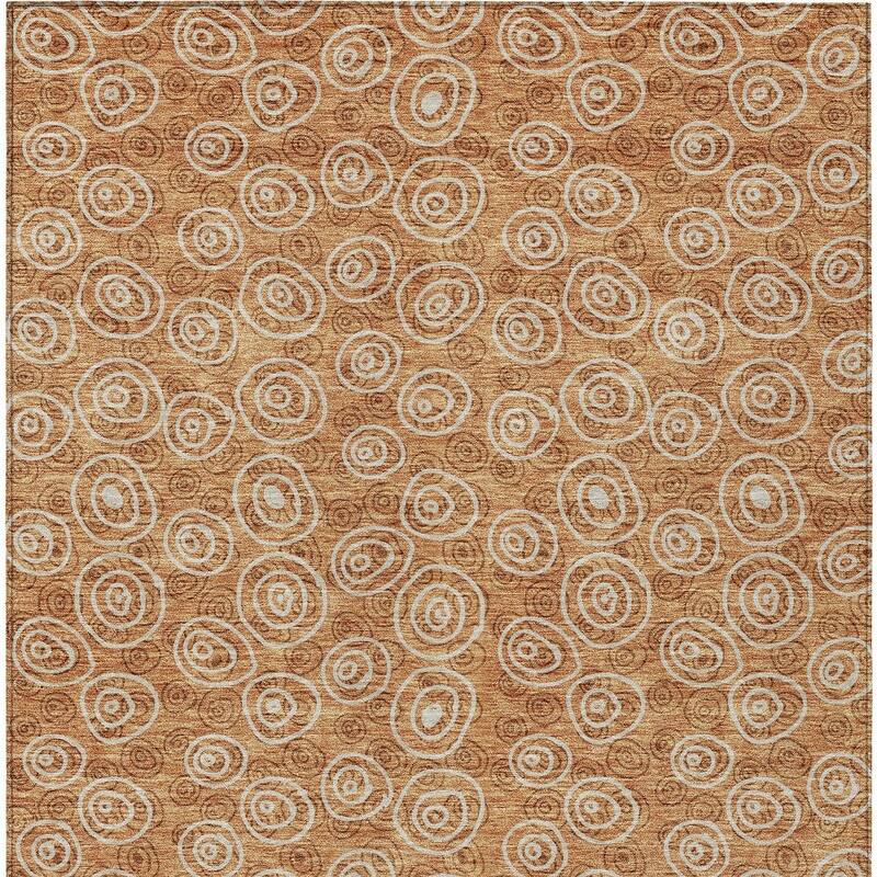 HomeRoots Geometric Transitional Rectangle Outdoor Rug
