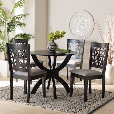 Lena Modern Wood 5-Piece Dining Set