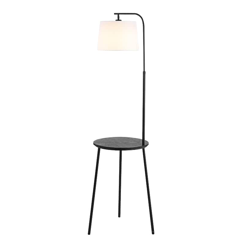 SAFAVIEH Lighting Dorothe 70-inch Floor Lamp - 12" W x 12" D x 70" H - Black - 12Wx12Dx70H
