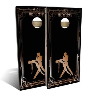 20s Dancing Outdoor Cornhole Board Set