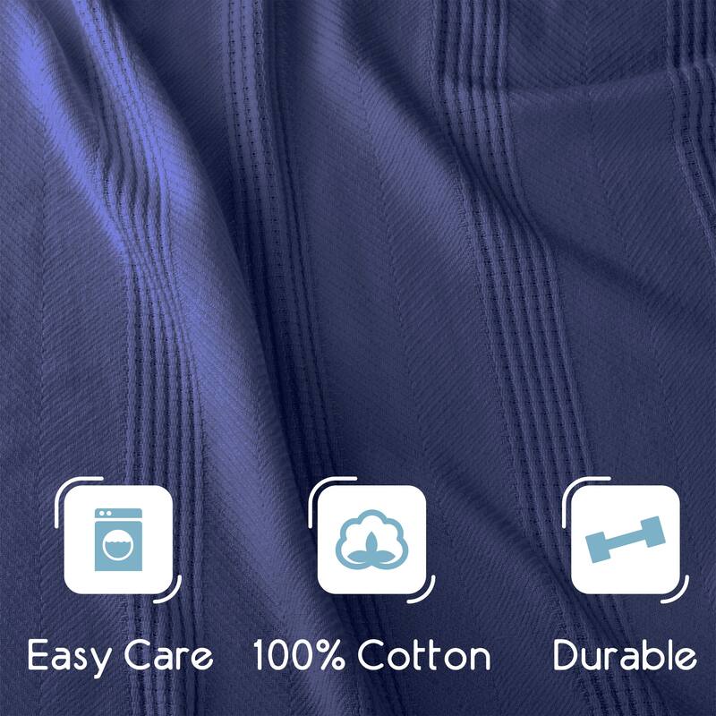 Vellux Cotton Knit Blanket Super Soft Lightweight All Season Throw