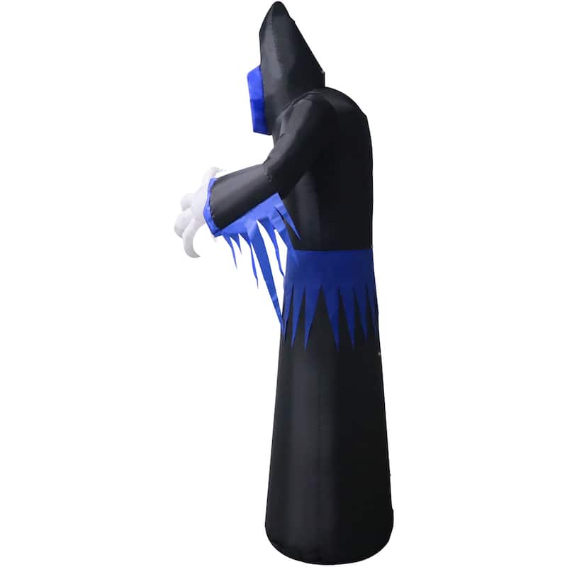 Haunted Hill Farm 8-Ft. Tall Pre-lit Musical Inflatable Grim Reaper