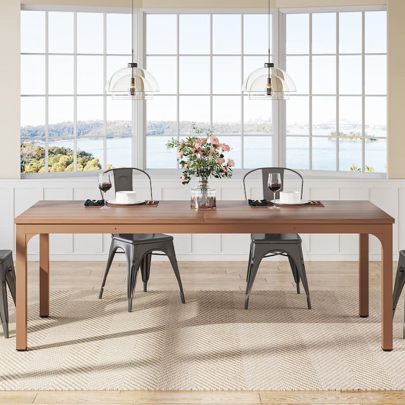 78.7-inch Long Kitchen Dining Table for 6-8