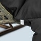 preview thumbnail 113 of 128, LeisureMod Modern 2-Person Egg Hanging Swing Chair with Beige Wicker, Oxford Fabric Cover, Patio Hammock Lounger and Cushions