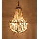 preview thumbnail 6 of 6, Farmhouse Wood Beaded Chandelier Modern Light