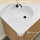 preview thumbnail 10 of 57, Seoul Bath Vanity with White Grain Composite Stone Top without Mirror