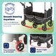 preview thumbnail 2 of 3, Kolcraft Cloud 360 Stroller Wagon - Black