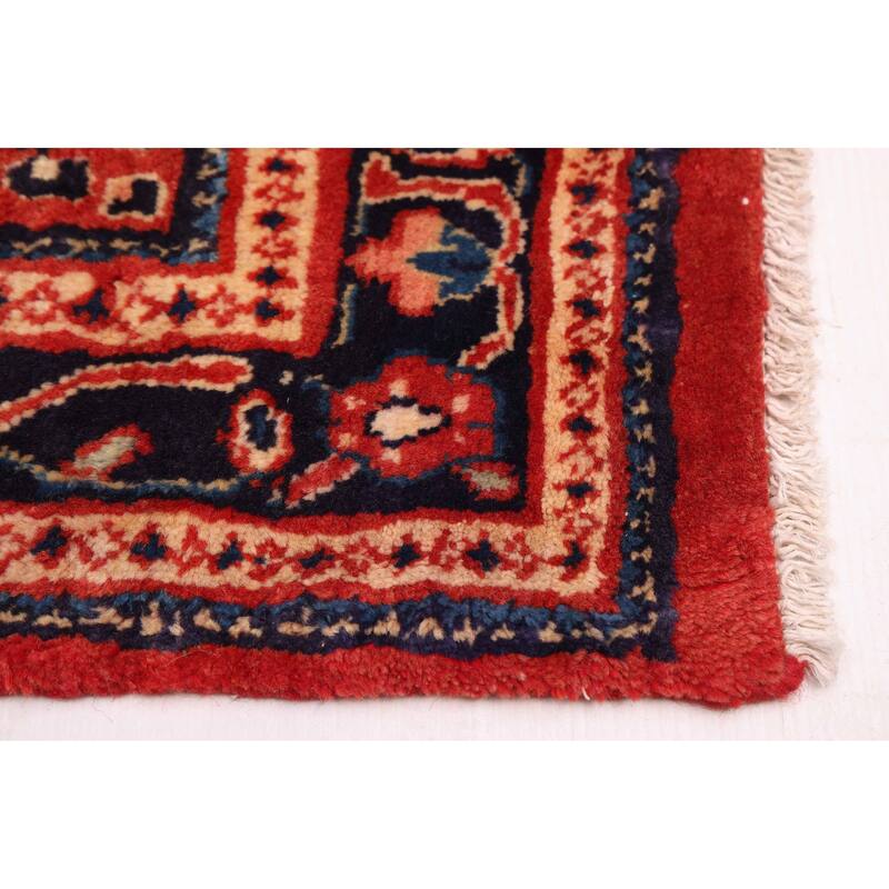 ECARPETGALLERY Hand-knotted Andelz Red Wool Rug - 3'0 x 13'0