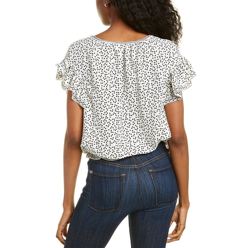 Max studio bubble hem blouse Clearance