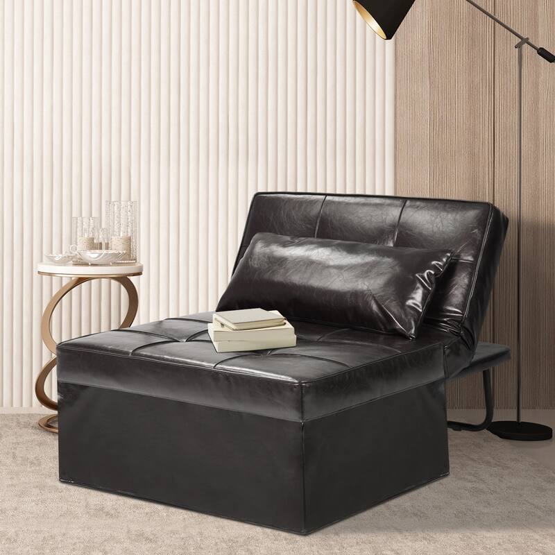 Zenova 4-1 Adjustable Sleeper Sofa Chair with Ottoman, Sofa Bed ,Couch Bed