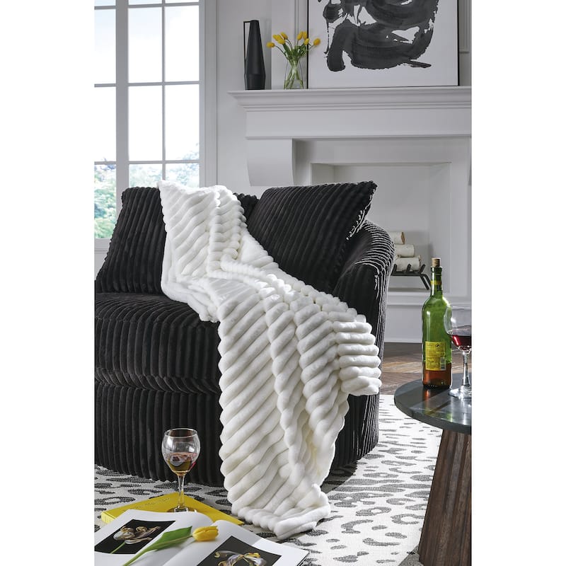 Signature Design by Ashley Alsonwell Throw - White