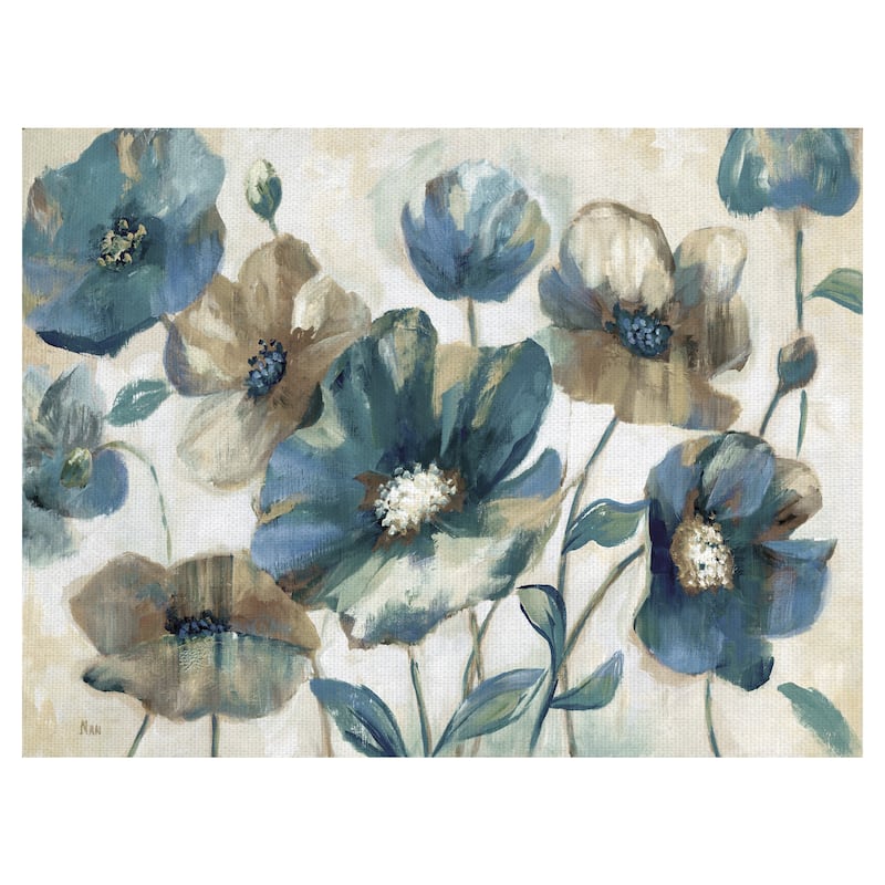 Indigo Garden Light by Nan Canvas Art Print