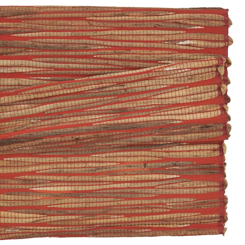 Long Table Runner With Water Hyacinth Design