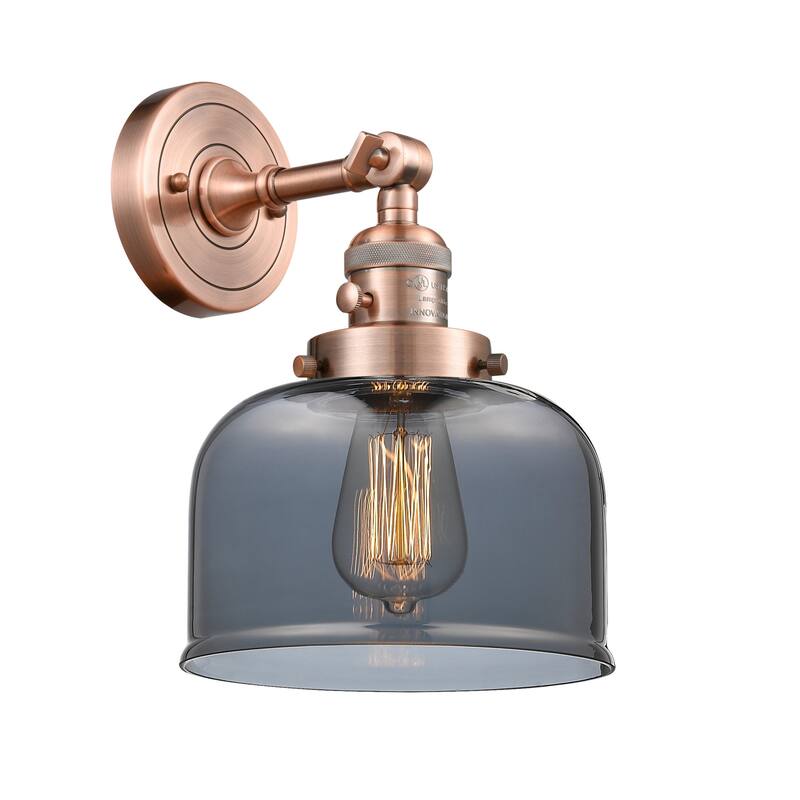 Innovations Lighting Large Bell Single Light 12" Tall Bathroom Sconce