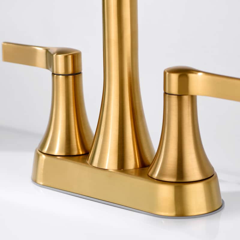 Luxier MSC11-T 4 in. Centerset 2-Handle Bathroom Faucet with Drain
