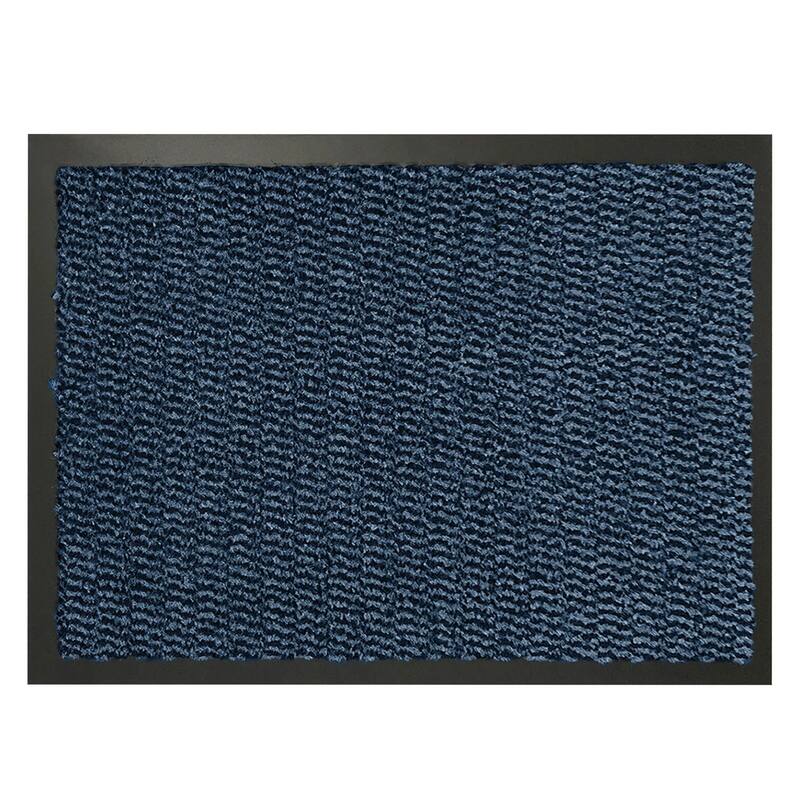 Lisa Heavy-Duty Non-Slip Rubber Door Mat for High Traffic Areas - 32 L x 24 W x 1/4 H - Blue