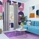 preview thumbnail 64 of 62, Sun Zero Harper Bright Vibes Total Blackout Grommet Curtain Panel, Single Panel