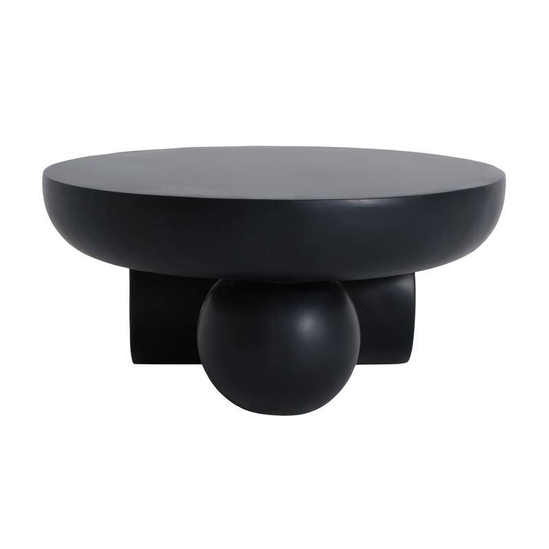 Christopher Knight Home - Obsidian Modern Sculptural Round Coffee Table