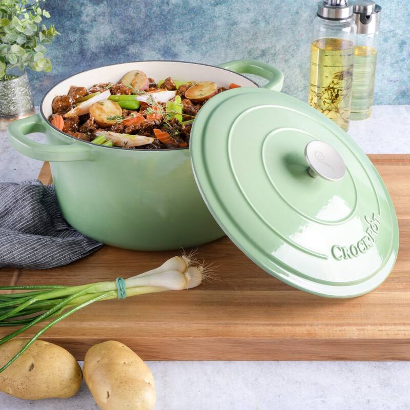 Crock Pot Artisan 7-Quart Round Dutch Oven