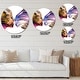 preview thumbnail 4 of 8, Designart 'Metaphorical Mind Painting' Large Modern Wall CLock