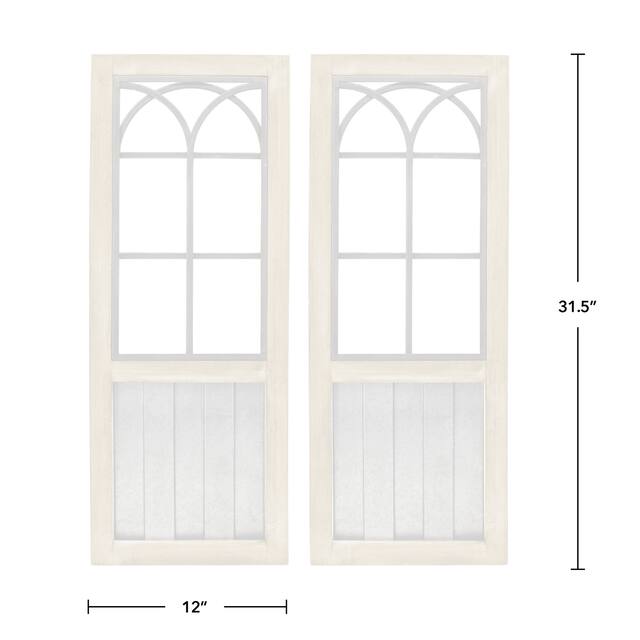 FirsTime & Co. Willow Farmhouse Window Wall Plaque Set