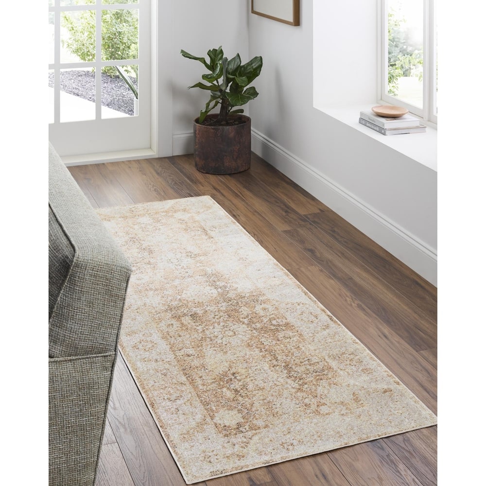 Livabliss Lillian Traditional Medallion Indoor/Outdoor Area Rug