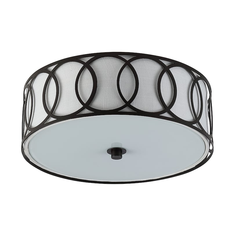 Elizabeth Metal LED Flush Mount, by JONATHAN Y