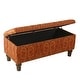 preview thumbnail 17 of 48, Copper Grove Muscari Upholstered Storage Bench with Nailhead Trim