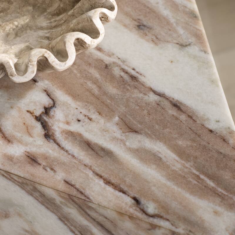 SAFAVIEH Couture Leahbryanna Triangle Drink Table - 12"W x 10"D x 20"H