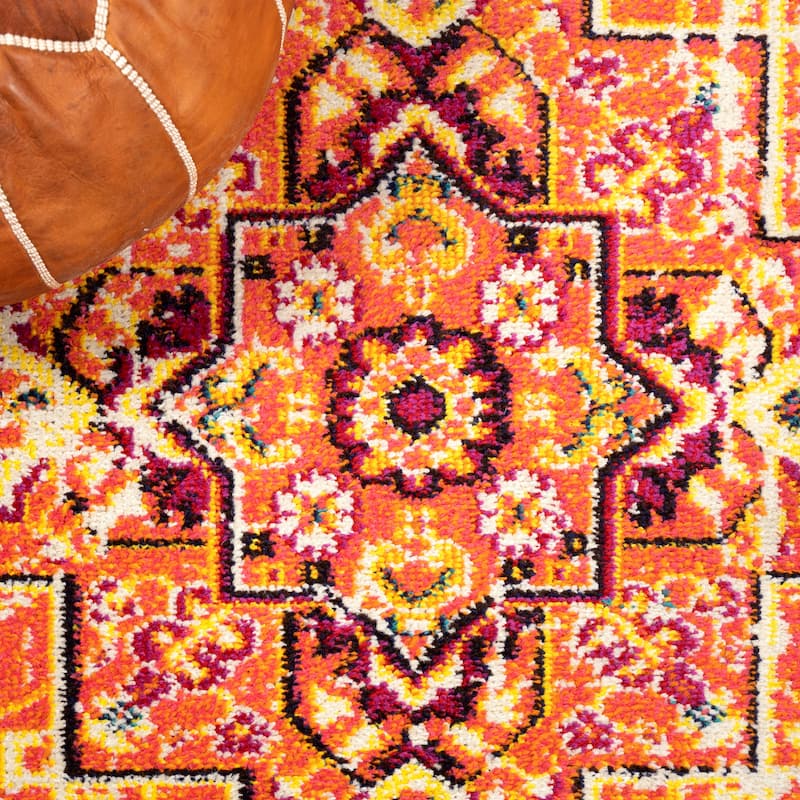 JONATHAN Y Audrey Geometric Medallion Area Rug