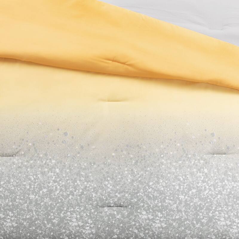 Lush Decor Glitter Ombre Metallic Print Comforter Set