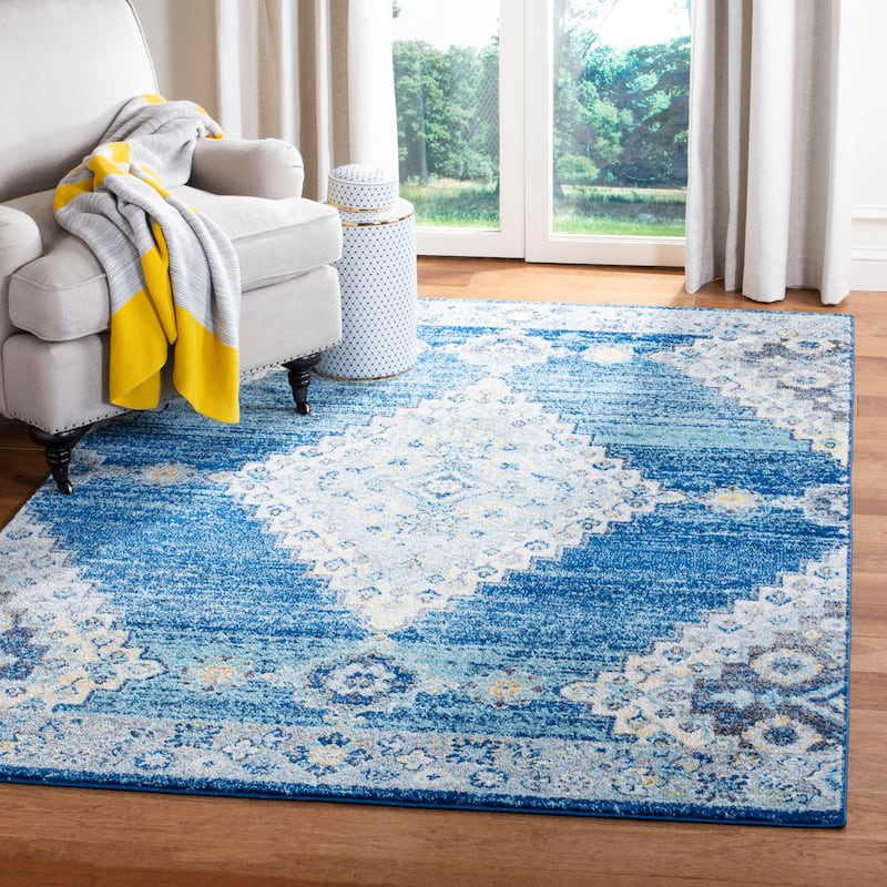 SAFAVIEH Madison Amparo Vintage Boho Oriental Rug - 9' x 12' - Navy/Creme