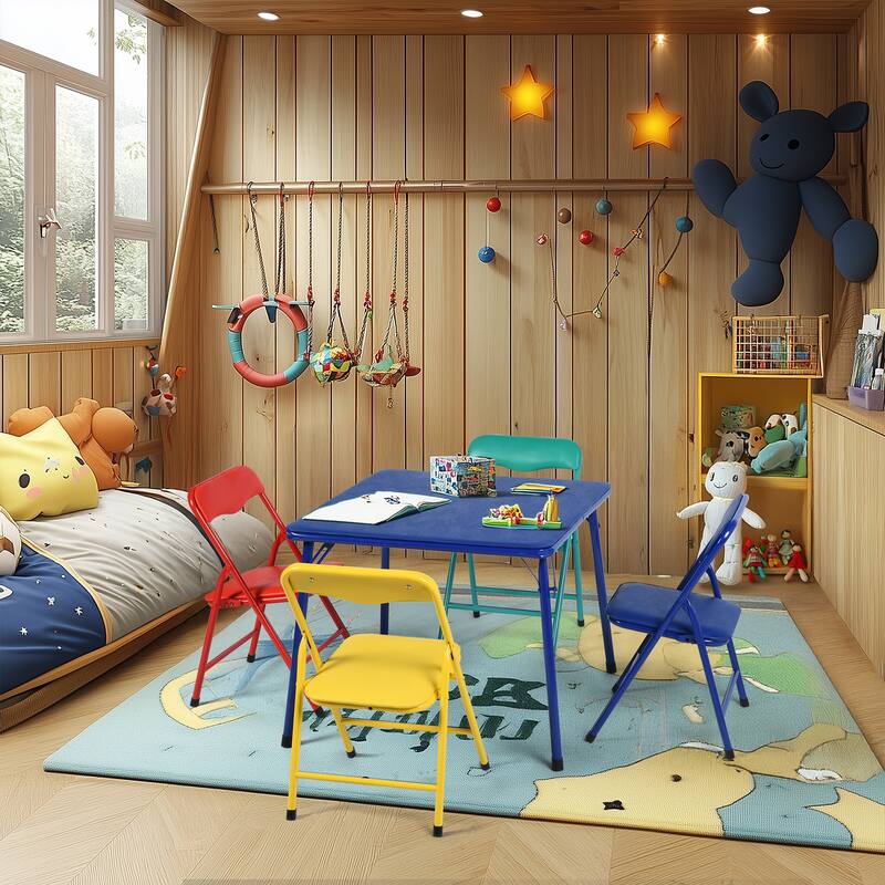 Kids Table with Chairs - Sturdy Toddler Activity Table for Playtime, Arts, Crafts, Reading, Daycare Playroom