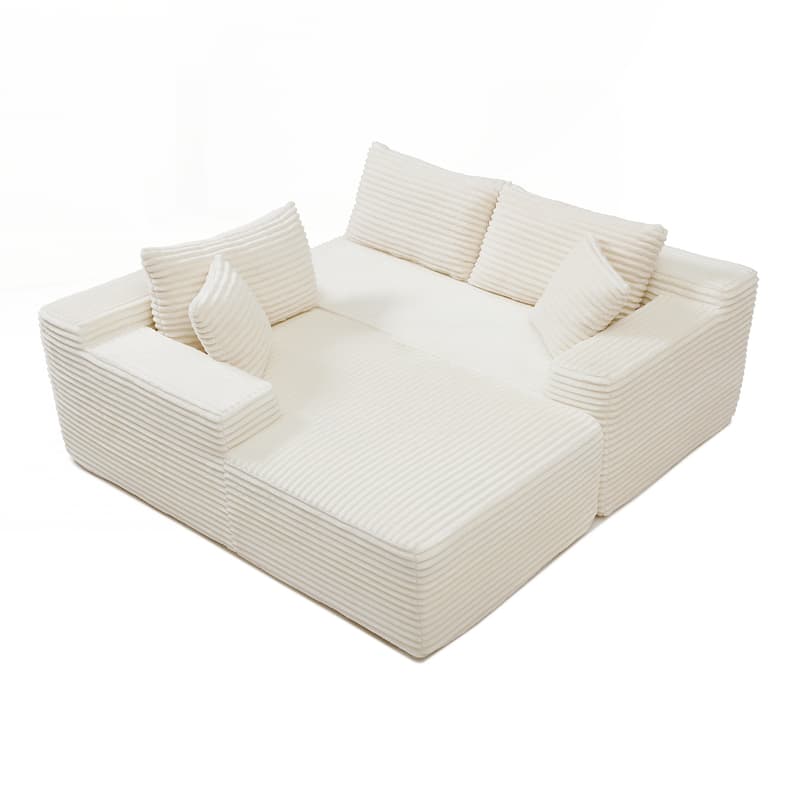 105'' Modular Sectional Sofa, Cloud Sectional Couch with Deep Seat