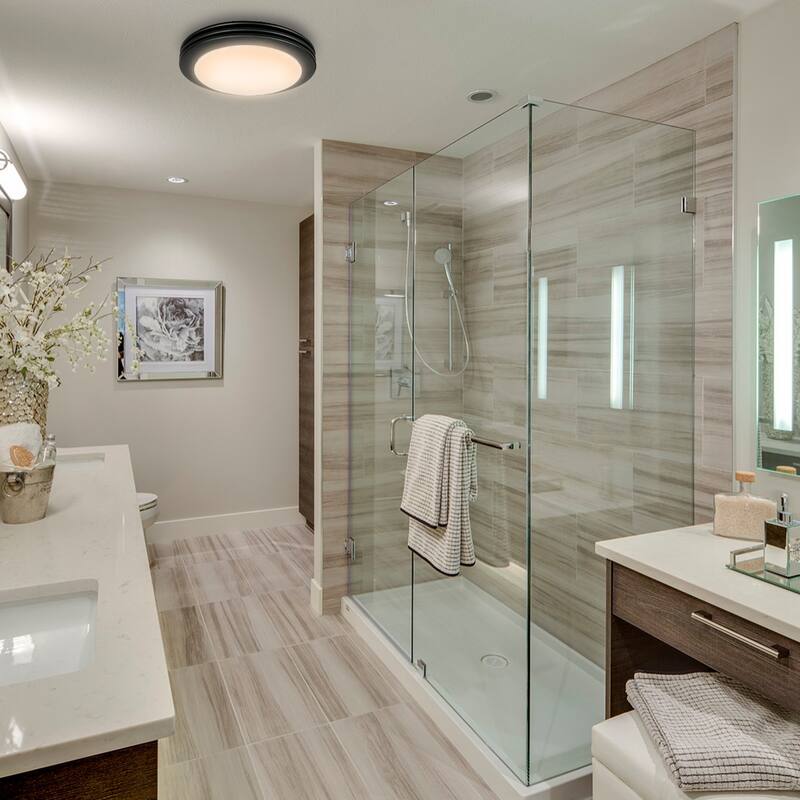 Exhaust Fan, Ultra Quiet 80 CFM 1.5 Sones Ventilation Exhaust Bathroom Fan with Light, 3 CCT LED Light, 3 Years Warranty
