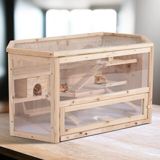 glass hamster condo