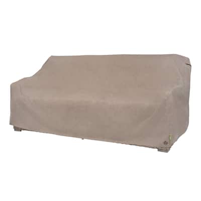Modern Leisure® Garrison Patio Loveseat Cover, Waterproof, 82.5"L x 38"W x 38.25"H, Sandstone