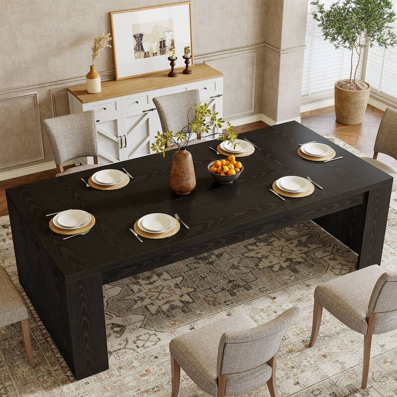 70.9" Dining Table, Wooden Kitchen Table, Living Room Accent Dining Table Family Gathering Table