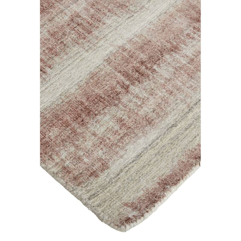 Wine Abstract Modern Woven Durable Area Rug By HomeRoots
