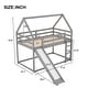 preview thumbnail 6 of 27, Twin over Twin House Shape Bunk bed with Slide