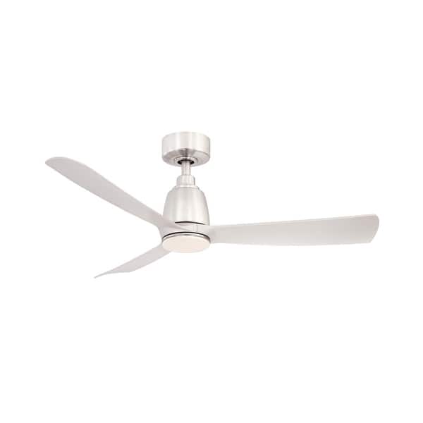 slide 2 of 9, Fanimation Kute 44 inch Indoor/Outdoor Smart Ceiling Fan with Remote - Brushed Nickel
