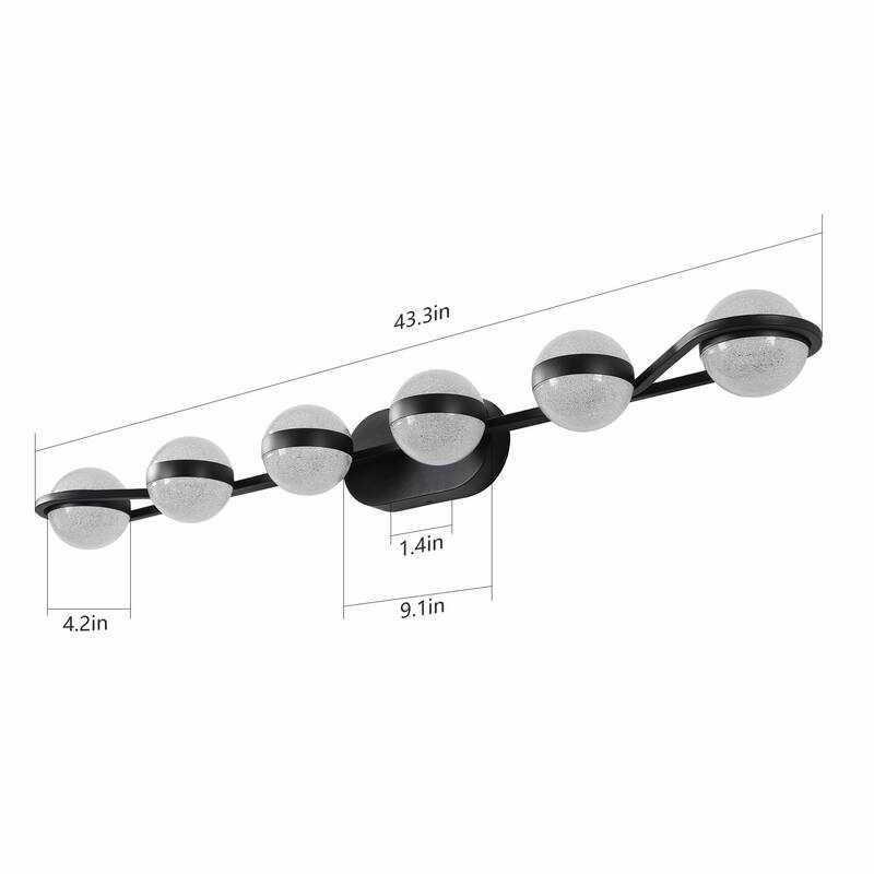 Vanity Lights With 4/5/6 LED Bulbs For Bathroom Lighting