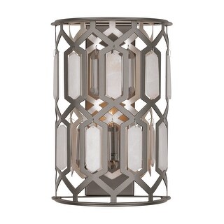 Minka Lavery 3582 Hexly 16" Tall Wall Sconce with Crystal Panel and