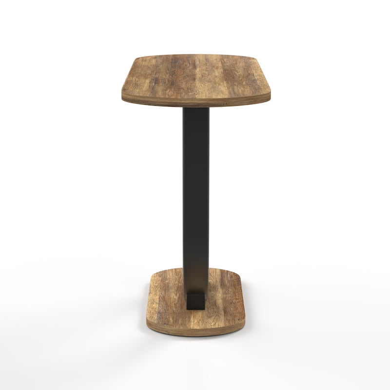 Vimm Industrial Oak 47-inch Steel Sofa Table by Furniture of America