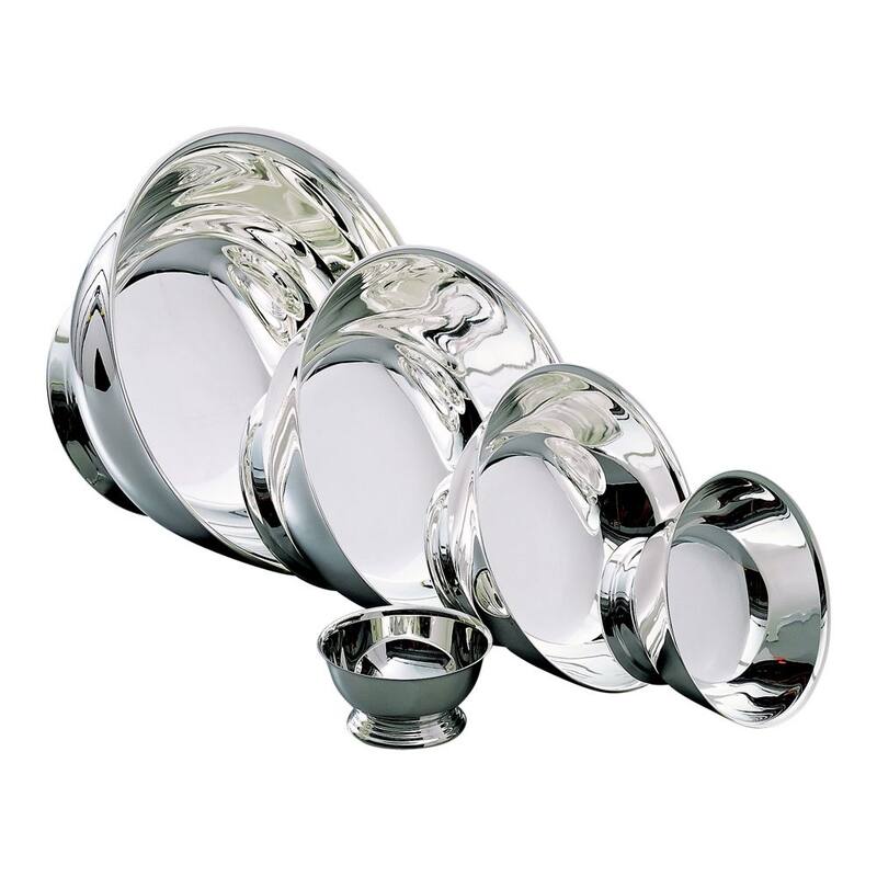 6” Diameter Silver Tone Bowl Antique Style Replica Historical American Design Accent - 6" Dia