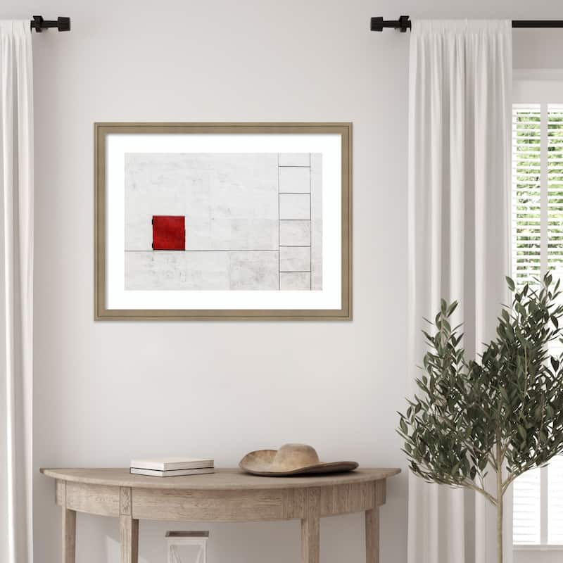 Suprematism is all Around by Ksenia Voeykova Wood Framed Wall Art Print