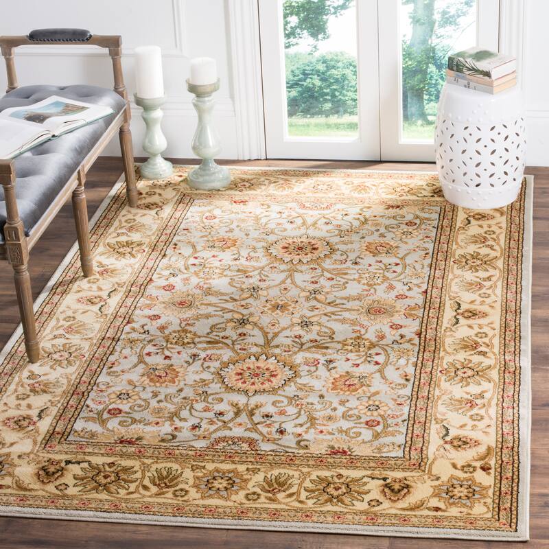 SAFAVIEH Lyndhurst Ambrogina Traditional Area Rug - 3'3" x 5'3" - Grey/Beige